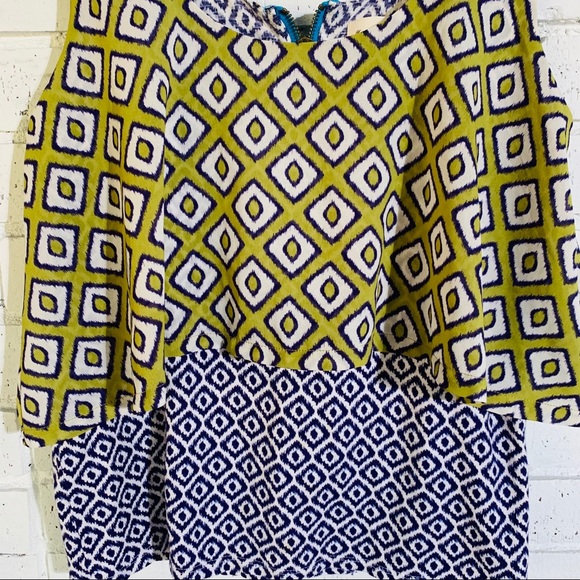 Anthropologie Meadow Rue Throughway Ikat Top - Picture 8 of 9